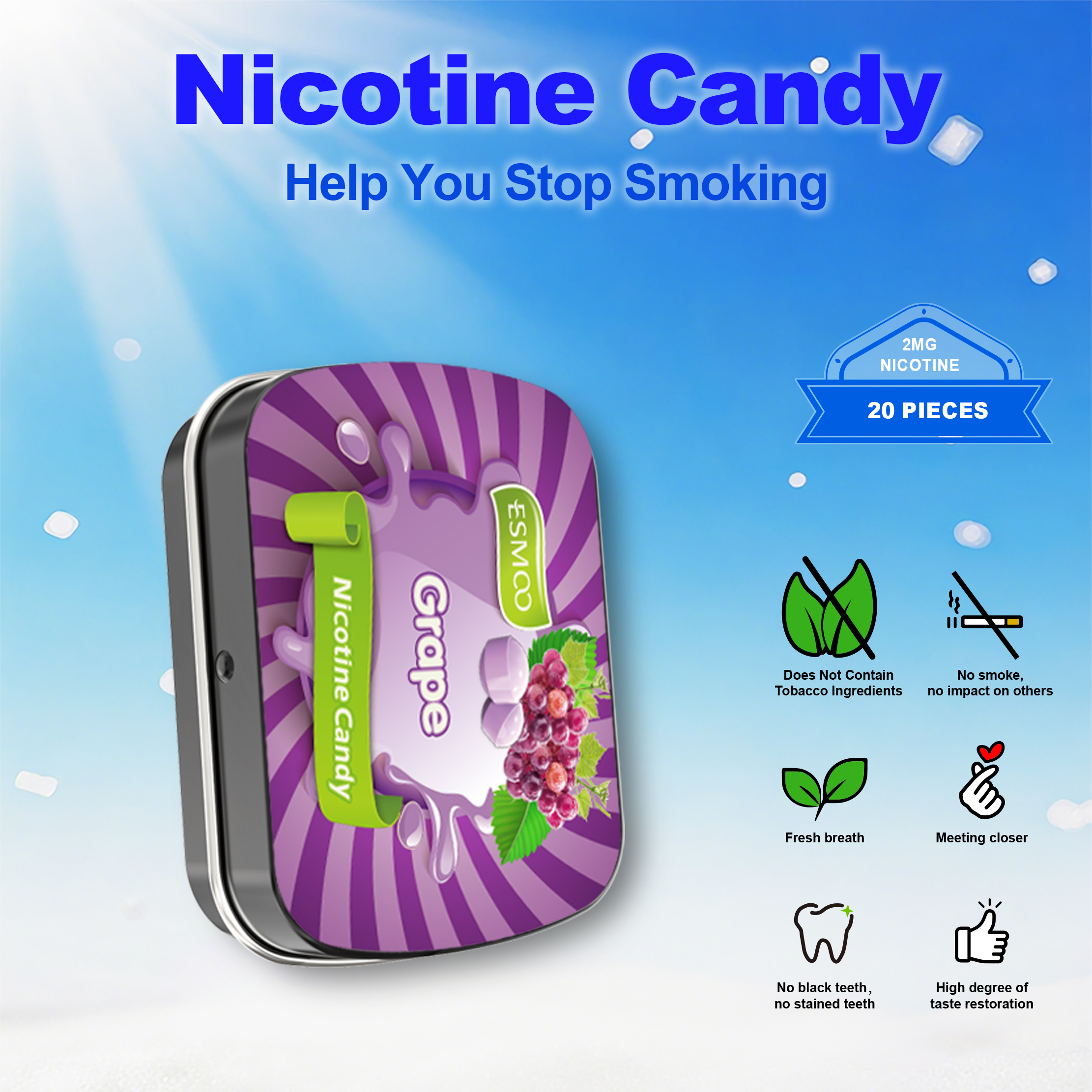 ESMOO 2mg Nicotine Candy